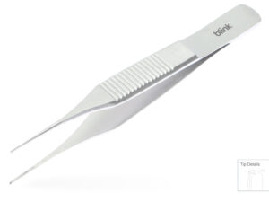 Forceps Bonn Straight 0.4mm Toothed O/L 84mm